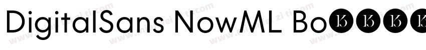 DigitalSans NowML Bo字体转换